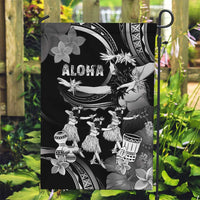 Hawaii Beautiful Hula Dancers Garden Flag With Ipu Keke And Pahu Drum LT05 Garden Flag Black - Polynesian Pride