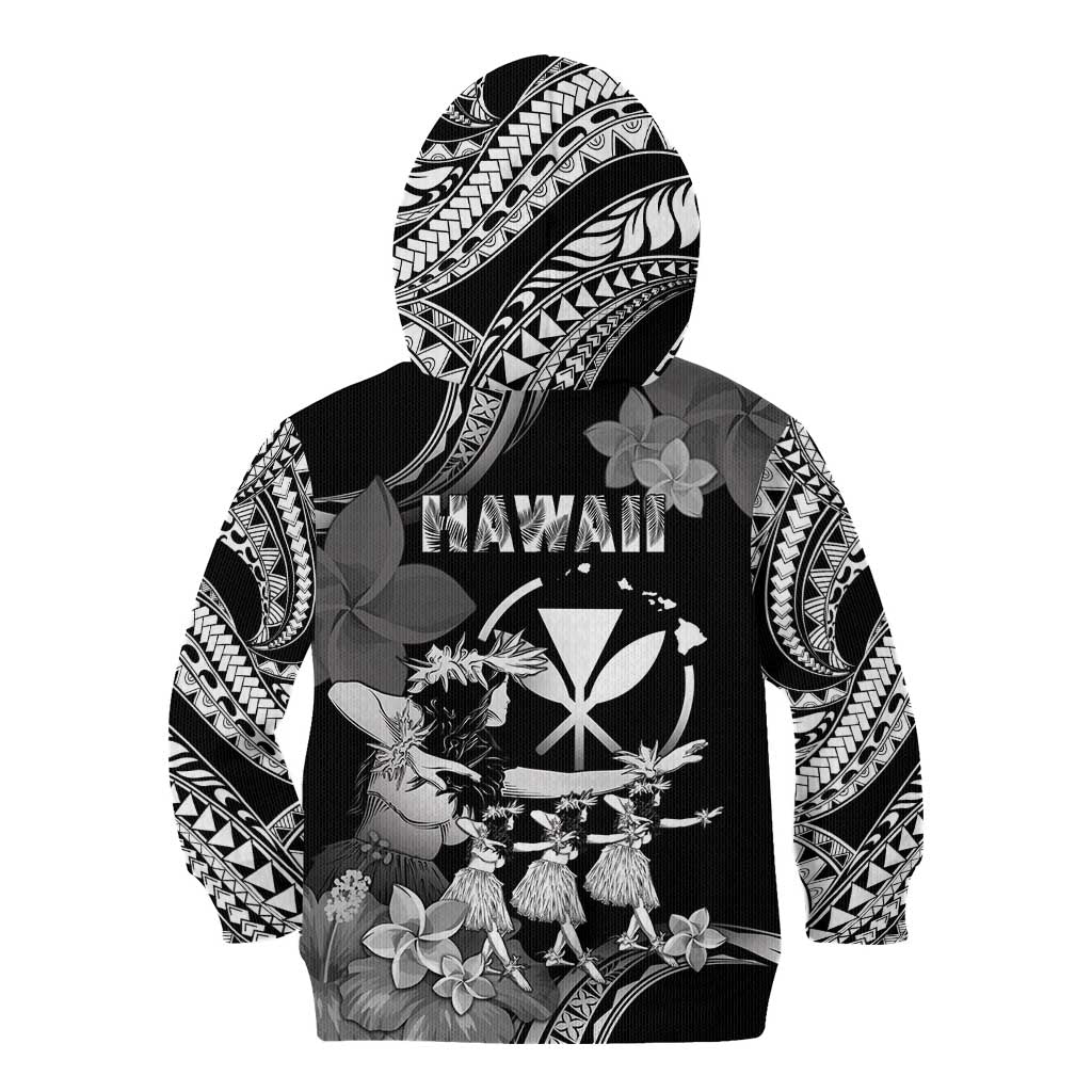 Hawaii Beautiful Hula Dancers Kid Hoodie With Ipu Keke And Pahu Drum