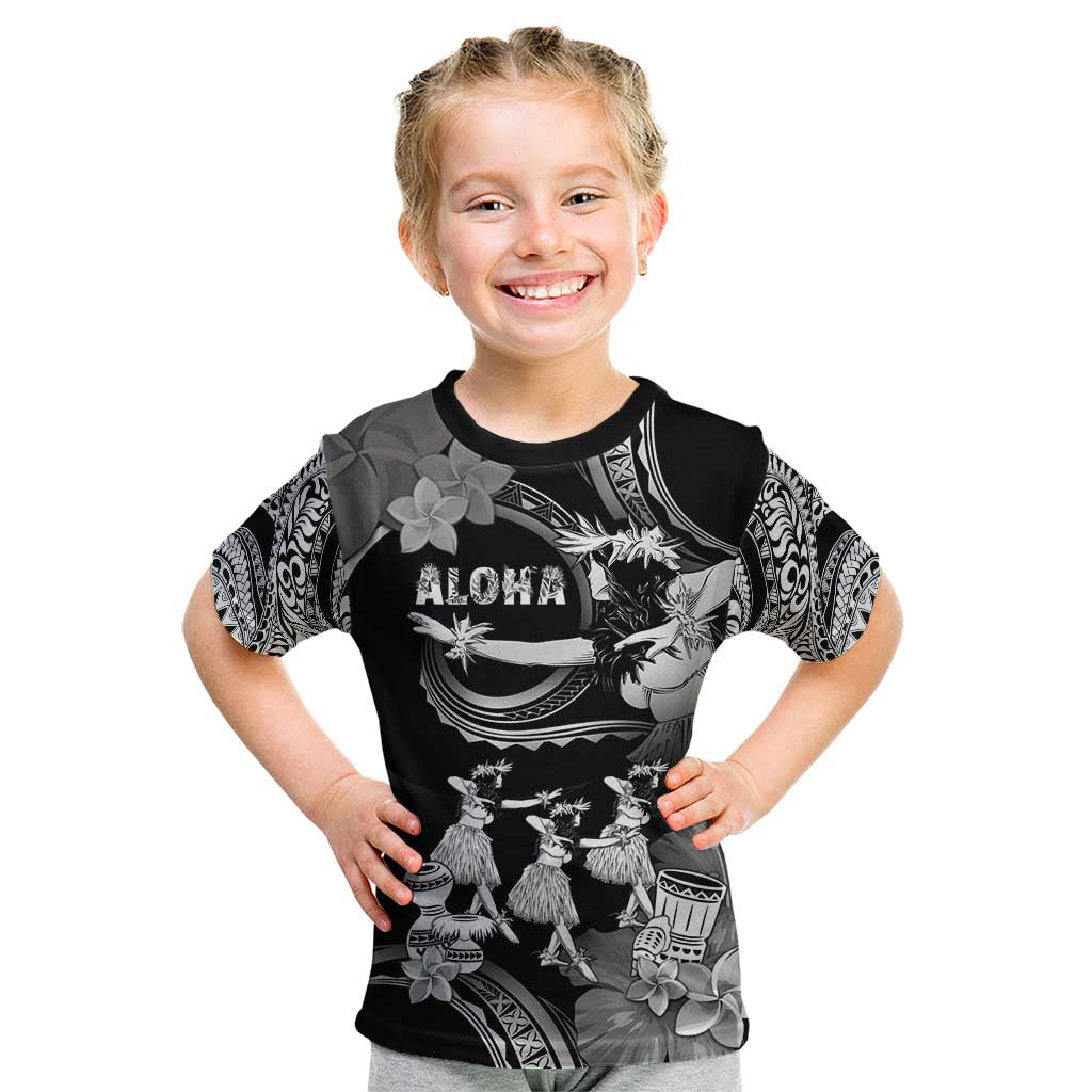 Hawaii Beautiful Hula Dancers Kid T Shirt With Ipu Keke And Pahu Drum