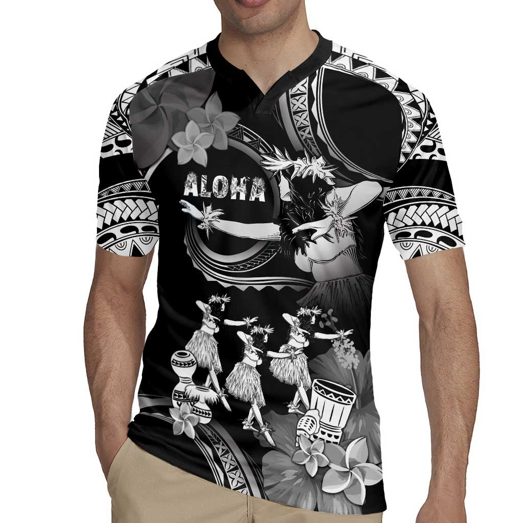 Hawaii Beautiful Hula Dancers Rugby Jersey With Ipu Keke And Pahu Drum LT05 - Polynesian Pride