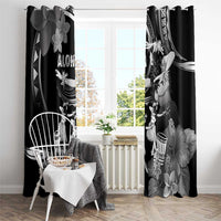 Hawaii Beautiful Hula Dancers Window Curtain With Ipu Keke And Pahu Drum LT05 - Polynesian Pride