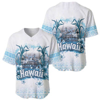 Hawaii Sugar Plantation Baseball Jersey With Hawaiian Tapa Pattern