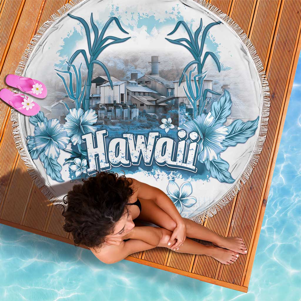Hawaii Sugar Plantation Beach Blanket With Hawaiian Tapa Pattern LT05 - Polynesian Pride