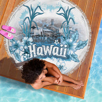 Hawaii Sugar Plantation Beach Blanket With Hawaiian Tapa Pattern LT05 - Polynesian Pride