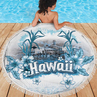 Hawaii Sugar Plantation Beach Blanket With Hawaiian Tapa Pattern LT05 - Polynesian Pride