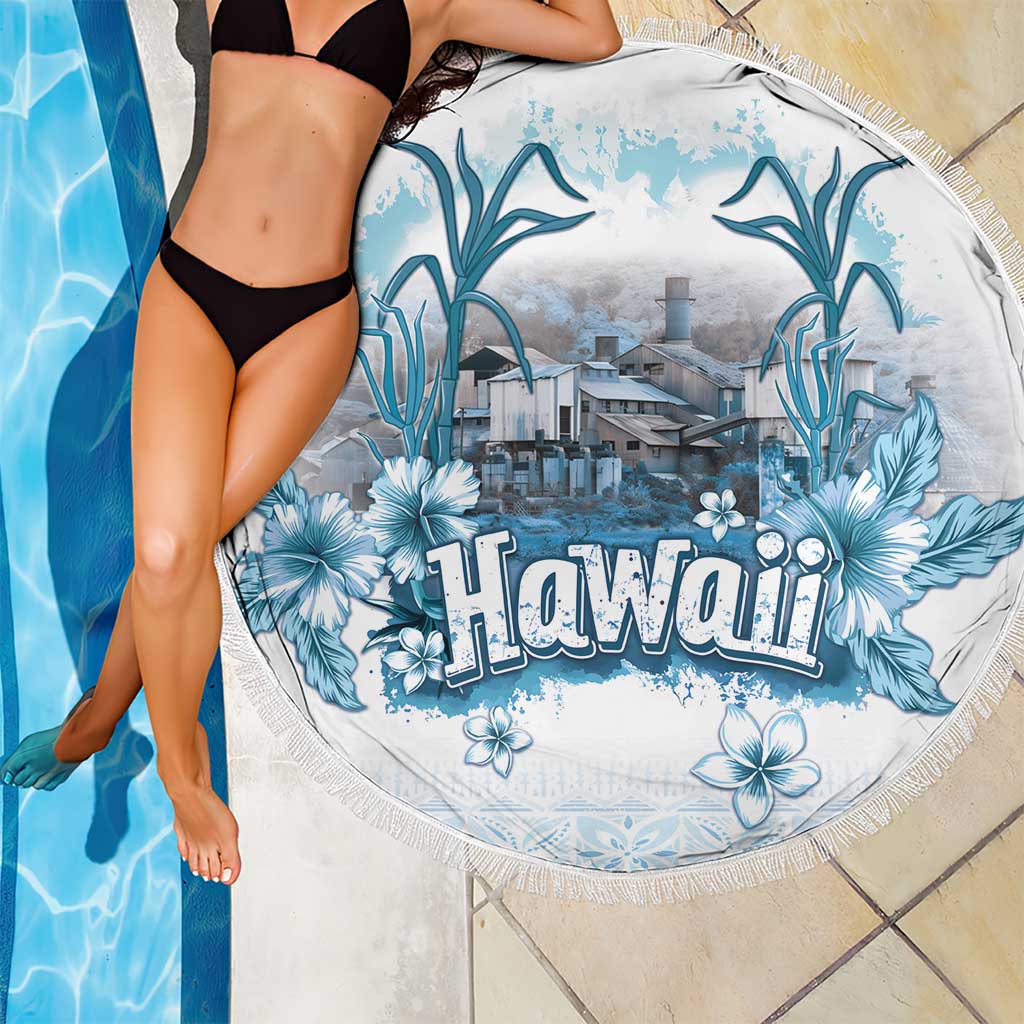 Hawaii Sugar Plantation Beach Blanket With Hawaiian Tapa Pattern LT05 - Polynesian Pride