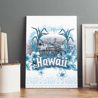 Hawaii Sugar Plantation Canvas Wall Art With Hawaiian Tapa Pattern LT05 - Polynesian Pride