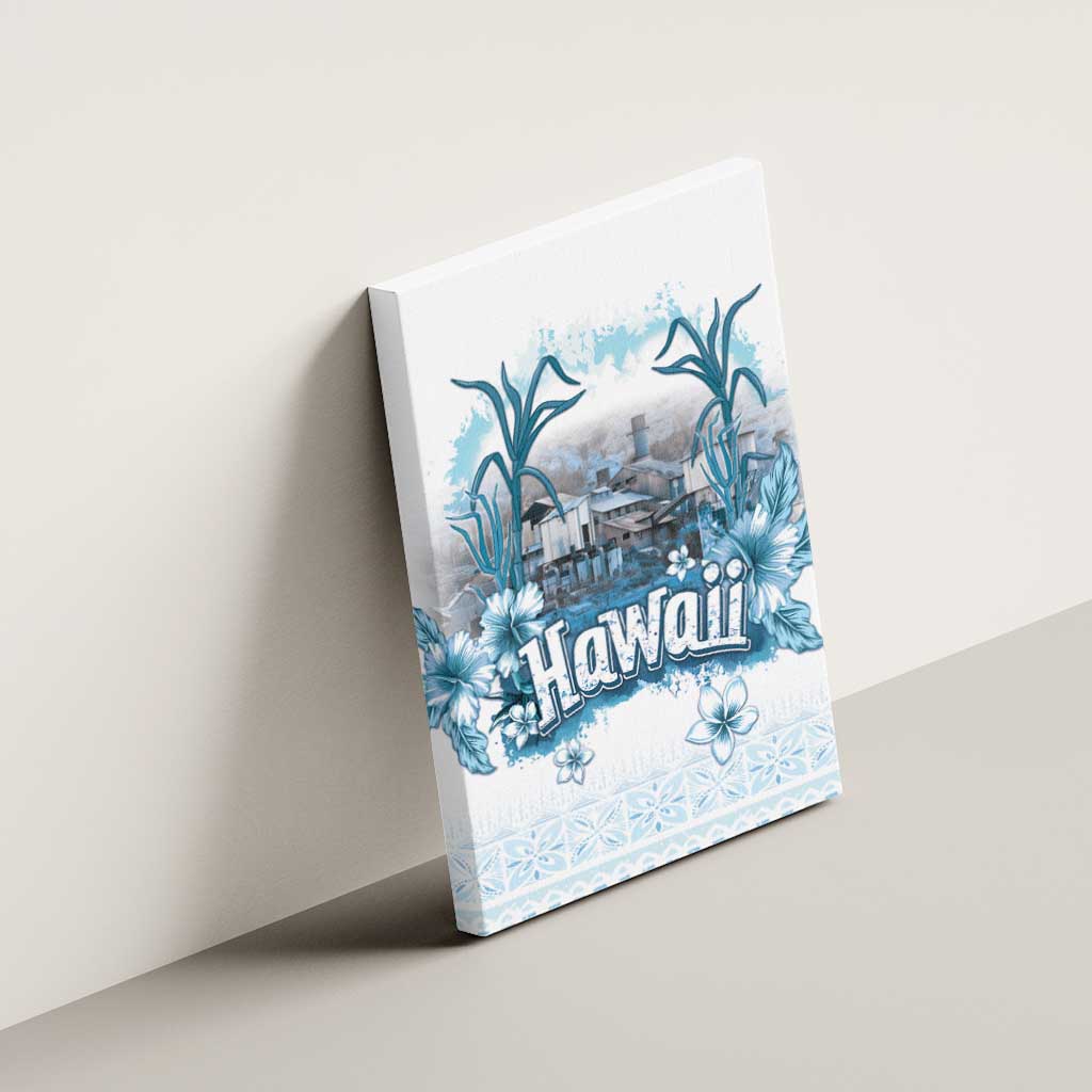 Hawaii Sugar Plantation Canvas Wall Art With Hawaiian Tapa Pattern LT05 - Polynesian Pride