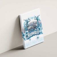 Hawaii Sugar Plantation Canvas Wall Art With Hawaiian Tapa Pattern LT05 - Polynesian Pride