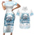 Hawaii Sugar Plantation Couples Matching Short Sleeve Bodycon Dress and Hawaiian Shirt With Hawaiian Tapa Pattern