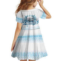 Hawaii Sugar Plantation Family Matching Short Sleeve Bodycon Dress and Hawaiian Shirt With Hawaiian Tapa Pattern