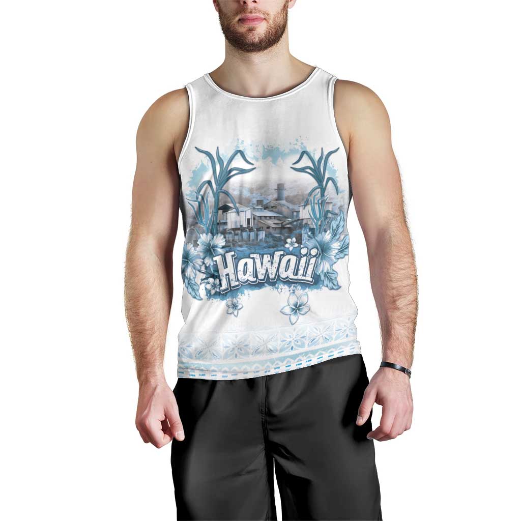Hawaii Sugar Plantation Men Tank Top With Hawaiian Tapa Pattern LT05 - Polynesian Pride