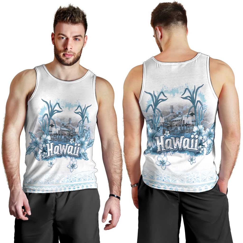 Hawaii Sugar Plantation Men Tank Top With Hawaiian Tapa Pattern LT05 - Polynesian Pride