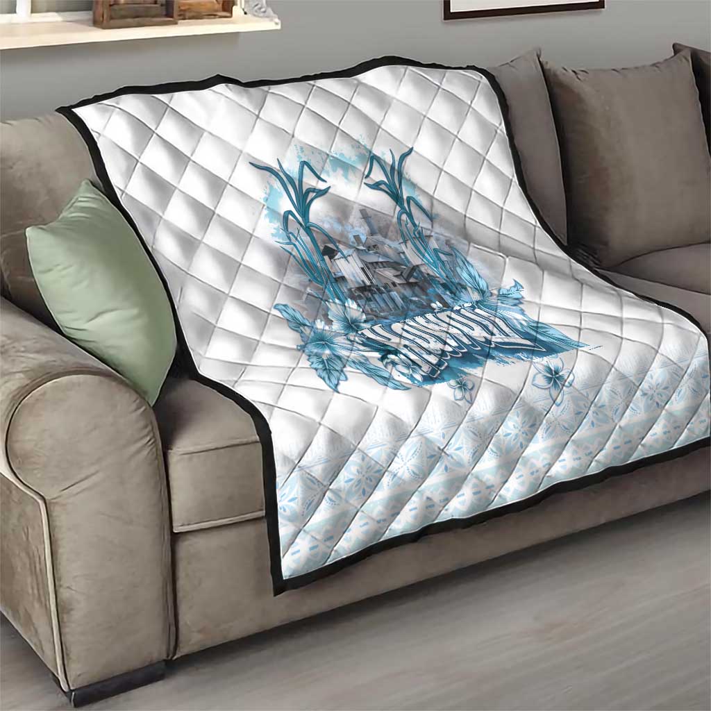 Hawaii Sugar Plantation Quilt With Hawaiian Tapa Pattern