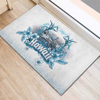 Hawaii Sugar Plantation Rubber Doormat With Hawaiian Tapa Pattern LT05 - Polynesian Pride