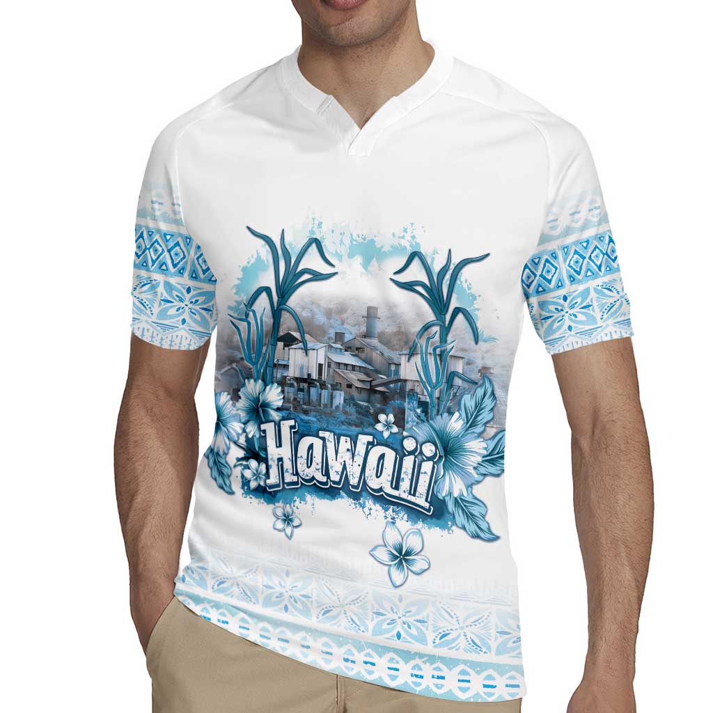 Hawaii Sugar Plantation Rugby Jersey With Hawaiian Tapa Pattern LT05 - Polynesian Pride