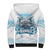 Hawaii Sugar Plantation Sherpa Hoodie With Hawaiian Tapa Pattern