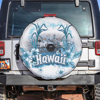 Hawaii Sugar Plantation Spare Tire Cover With Hawaiian Tapa Pattern LT05 White - Polynesian Pride