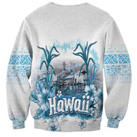 Hawaii Sugar Plantation Sweatshirt With Hawaiian Tapa Pattern