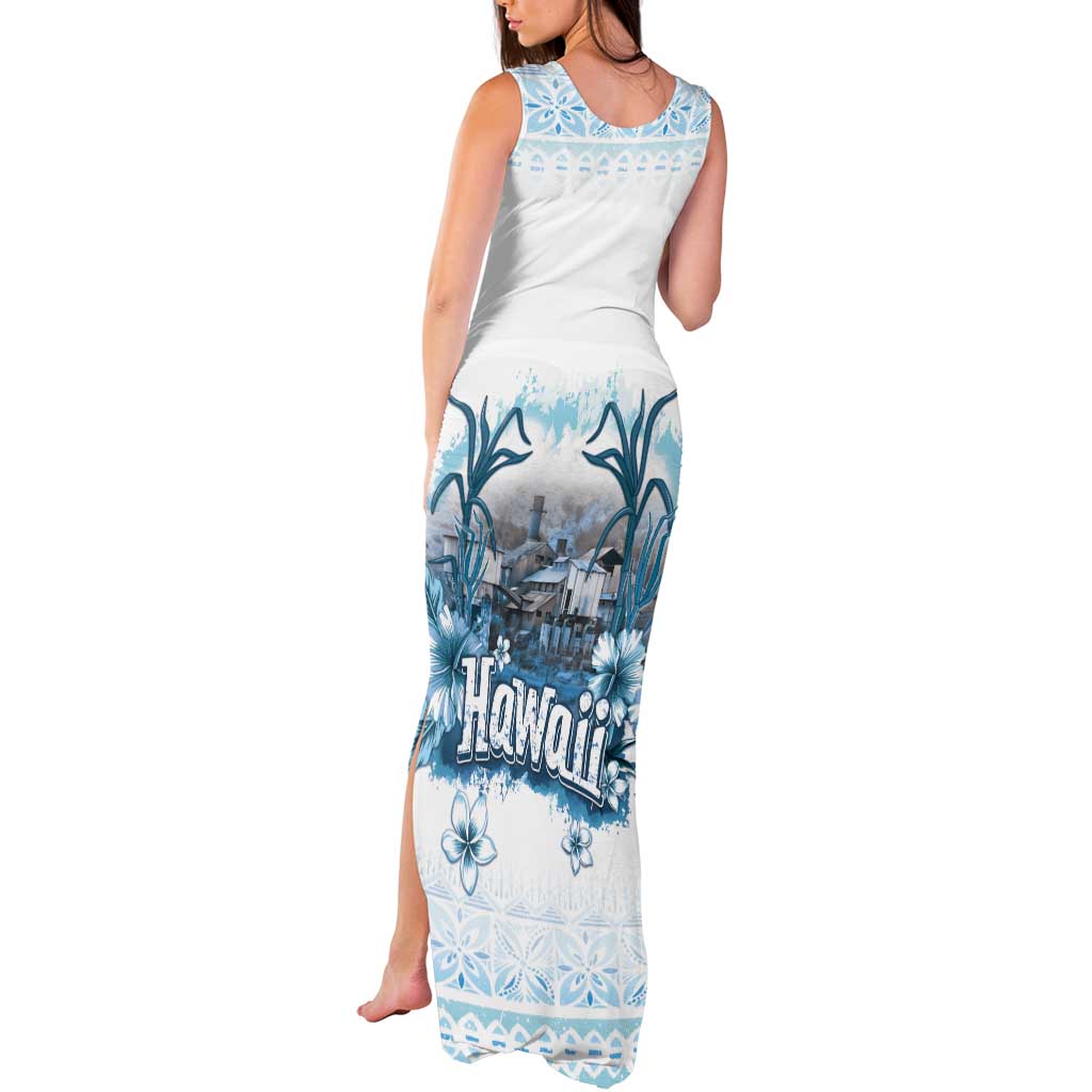 Hawaii Sugar Plantation Tank Maxi Dress With Hawaiian Tapa Pattern LT05 - Polynesian Pride