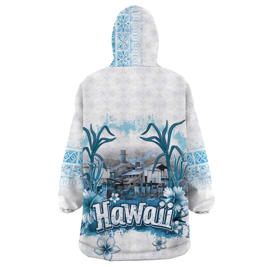 Hawaii Sugar Plantation Wearable Blanket Hoodie With Hawaiian Tapa Pattern LT05 - Polynesian Pride