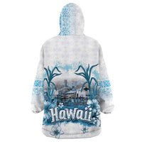 Hawaii Sugar Plantation Wearable Blanket Hoodie With Hawaiian Tapa Pattern LT05 - Polynesian Pride