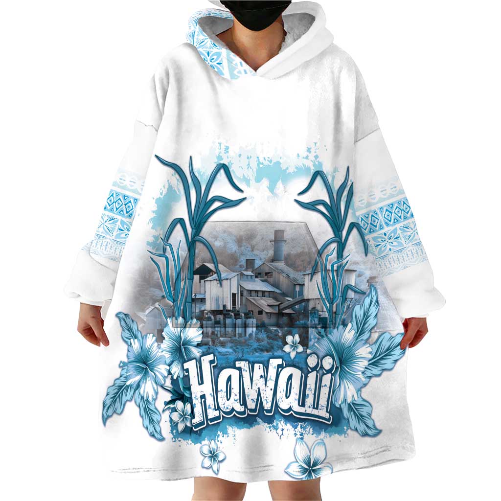 Hawaii Sugar Plantation Wearable Blanket Hoodie With Hawaiian Tapa Pattern LT05 - Polynesian Pride