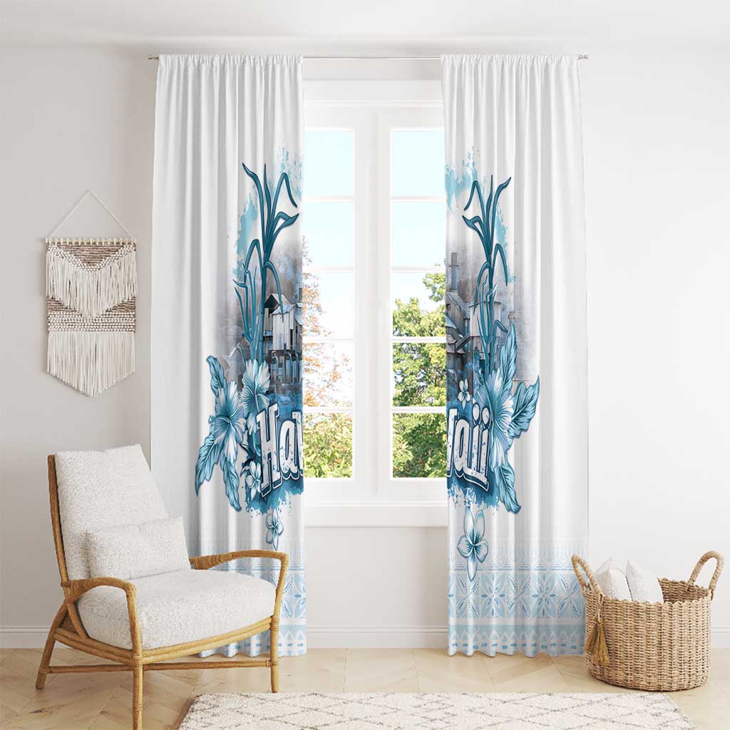 Hawaii Sugar Plantation Window Curtain With Hawaiian Tapa Pattern LT05 - Polynesian Pride
