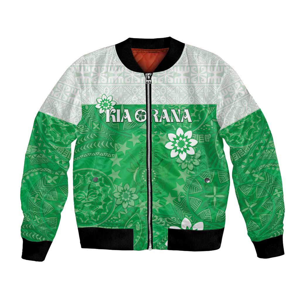 Cook Islands Maori Language Week Bomber Jacket Pacific Tapa Pattern