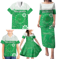 Cook Islands Maori Language Week Family Matching Puletasi and Hawaiian Shirt Pacific Tapa Pattern LT05 - Polynesian Pride