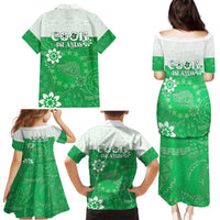 Cook Islands Maori Language Week Family Matching Puletasi and Hawaiian Shirt Pacific Tapa Pattern LT05 - Polynesian Pride