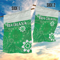 Cook Islands Maori Language Week Garden Flag Pacific Tapa Pattern LT05 - Polynesian Pride