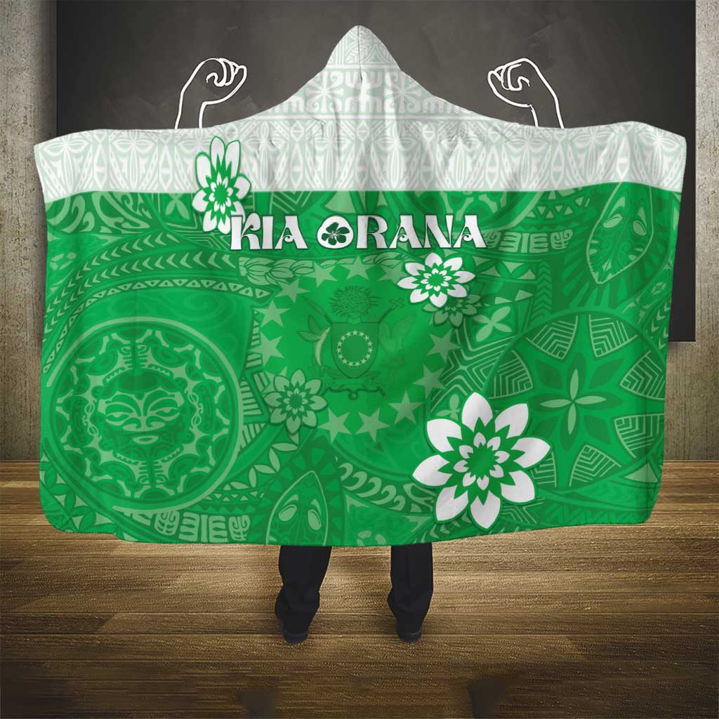 Cook Islands Maori Language Week Hooded Blanket Pacific Tapa Pattern LT05 - Polynesian Pride