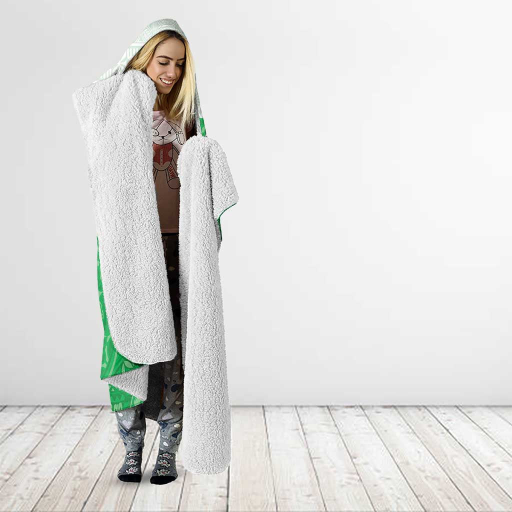Cook Islands Maori Language Week Hooded Blanket Pacific Tapa Pattern LT05 - Polynesian Pride
