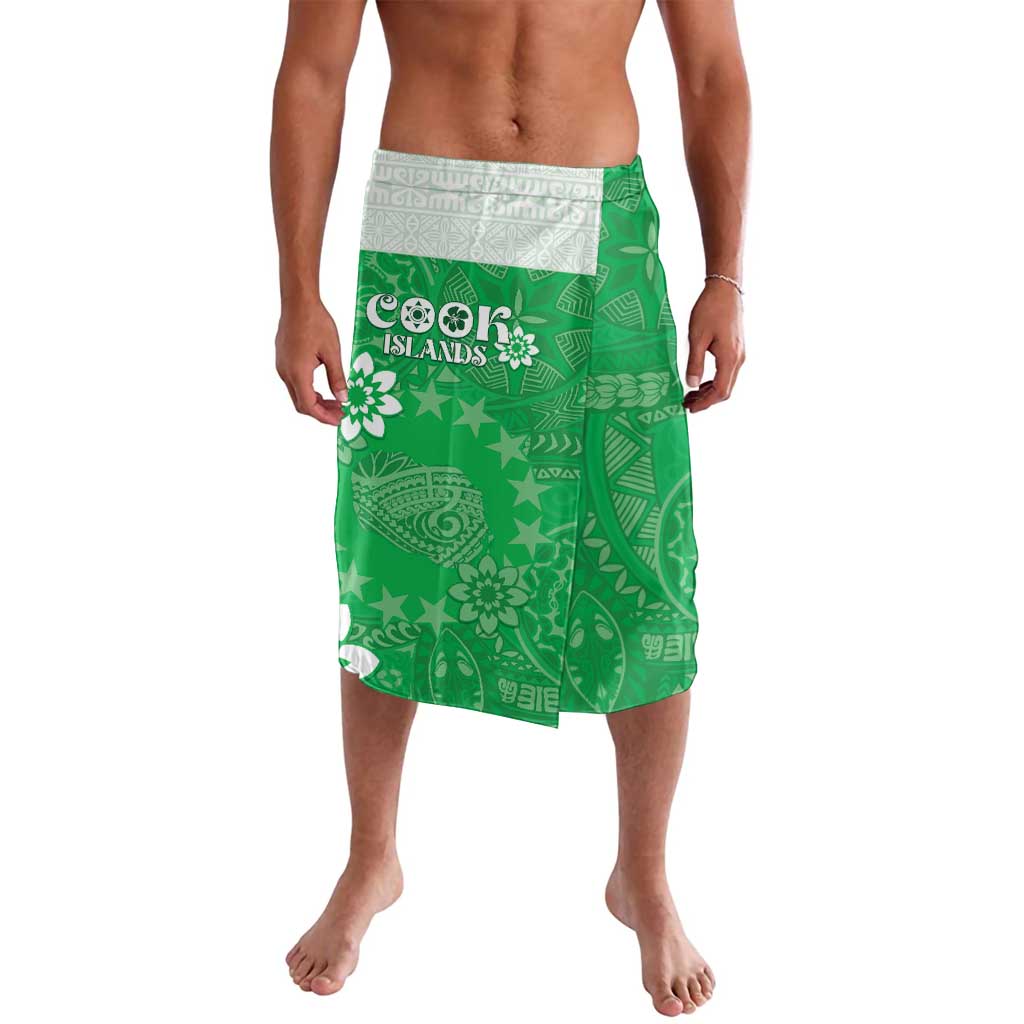 Cook Islands Maori Language Week Lavalava Pacific Tapa Pattern LT05 Green - Polynesian Pride