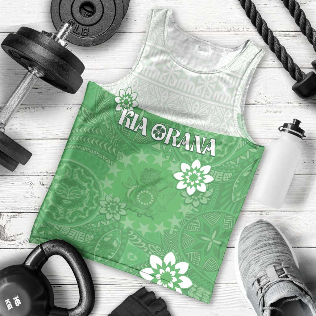 Cook Islands Maori Language Week Men Tank Top Pacific Tapa Pattern LT05 - Polynesian Pride