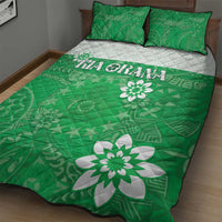 Cook Islands Maori Language Week Quilt Bed Set Pacific Tapa Pattern LT05 - Polynesian Pride