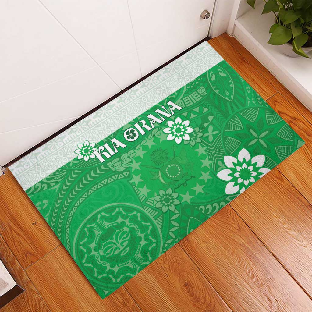 Cook Islands Maori Language Week Rubber Doormat Pacific Tapa Pattern LT05 - Polynesian Pride