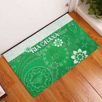 Cook Islands Maori Language Week Rubber Doormat Pacific Tapa Pattern LT05 - Polynesian Pride
