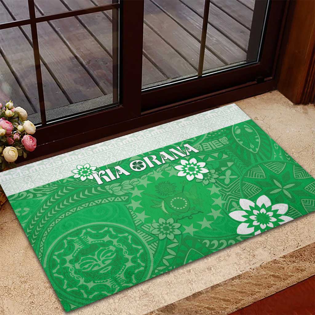Cook Islands Maori Language Week Rubber Doormat Pacific Tapa Pattern LT05 - Polynesian Pride