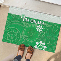 Cook Islands Maori Language Week Rubber Doormat Pacific Tapa Pattern LT05 - Polynesian Pride
