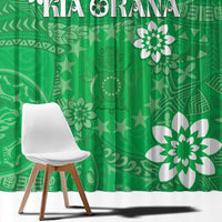 Cook Islands Maori Language Week Window Curtain Pacific Tapa Pattern