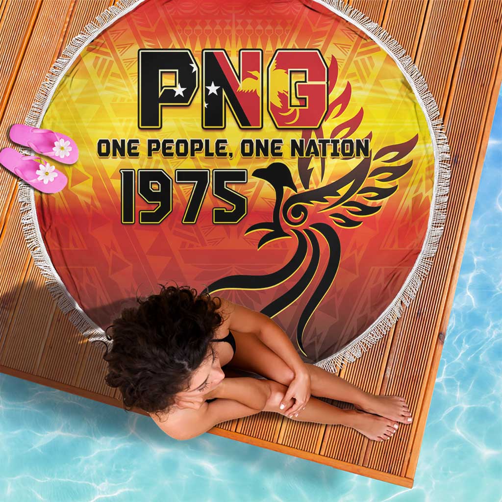 Papua New Guinea 50th Independence Day Beach Blanket One People One Nation One PNG LT05 - Polynesian Pride