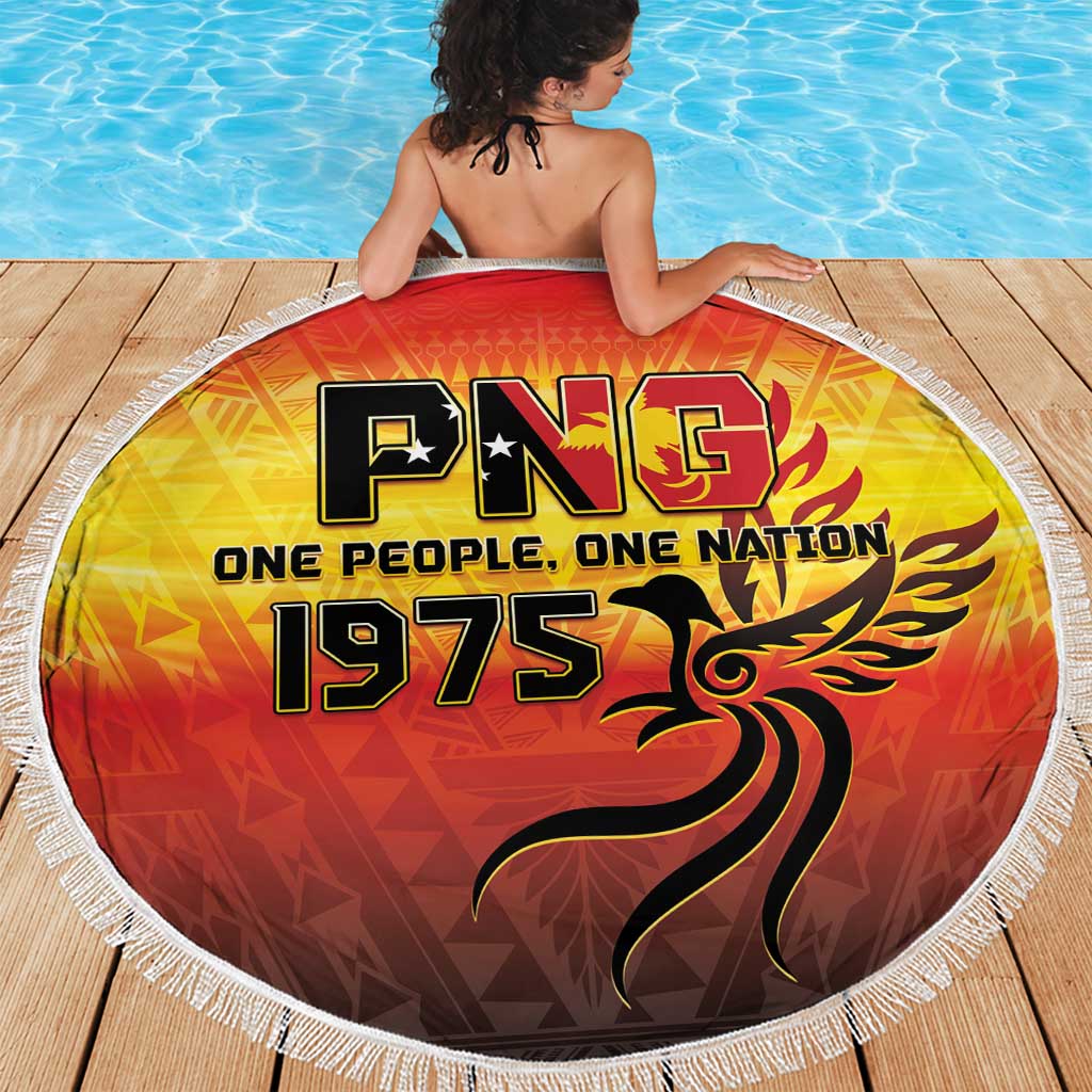 Papua New Guinea 50th Independence Day Beach Blanket One People One Nation One PNG LT05 - Polynesian Pride