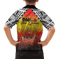 Papua New Guinea 49th Independence Day Family Matching Tank Maxi Dress and Hawaiian Shirt One People One Nation One PNG