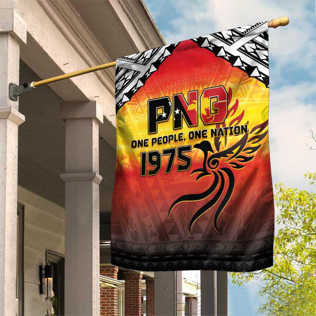 Papua New Guinea 50th Independence Day Garden Flag One People One Nation One PNG LT05 House Flag Yellow - Polynesian Pride