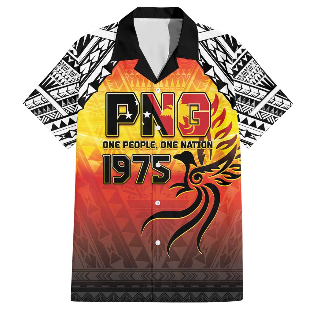 Papua New Guinea 50th Independence Day Hawaiian Shirt One People One Nation One PNG LT05 Yellow - Polynesian Pride