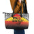 Papua New Guinea 49th Independence Day Leather Tote Bag One People One Nation One PNG