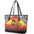 Papua New Guinea 49th Independence Day Leather Tote Bag One People One Nation One PNG