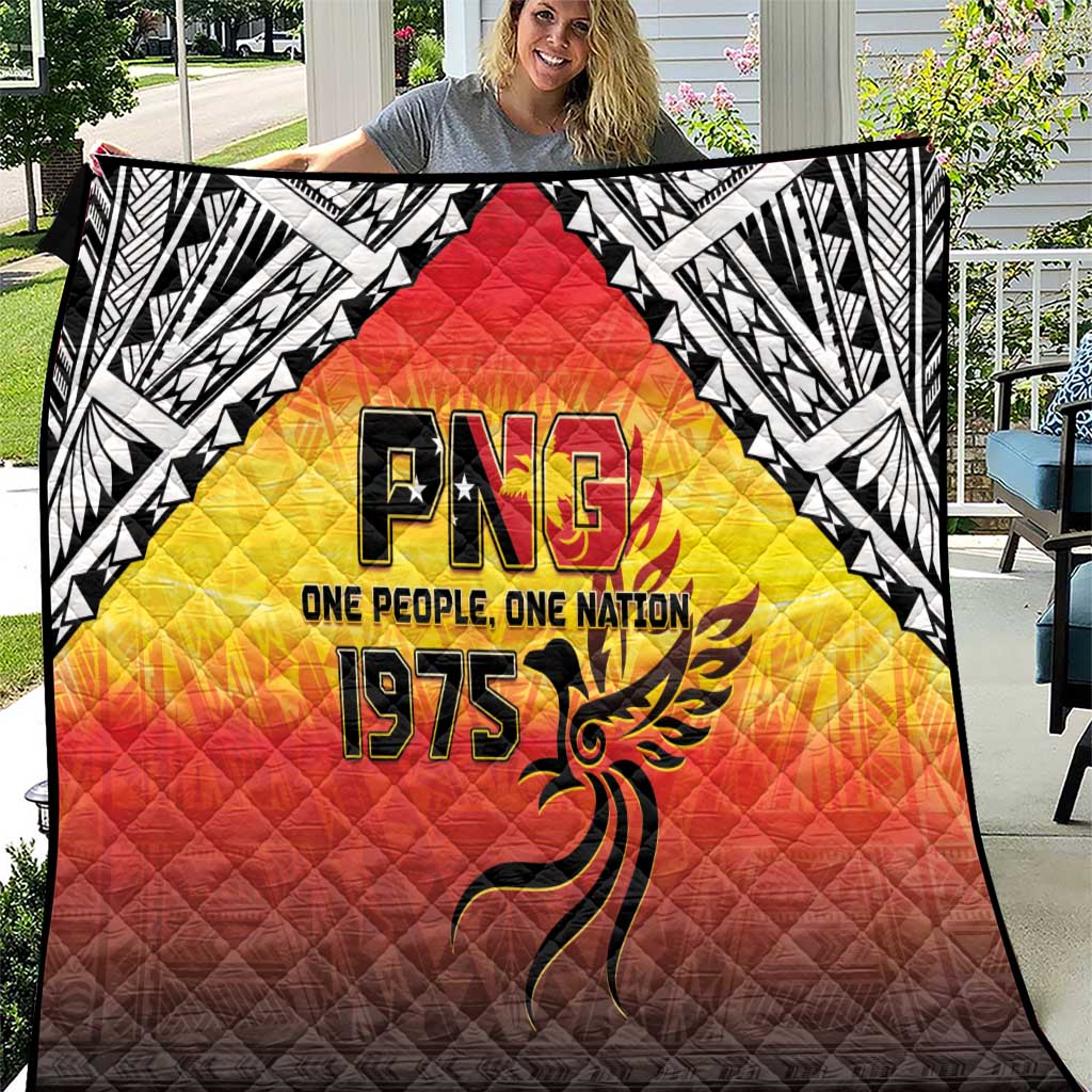 Papua New Guinea 49th Independence Day Quilt One People One Nation One PNG